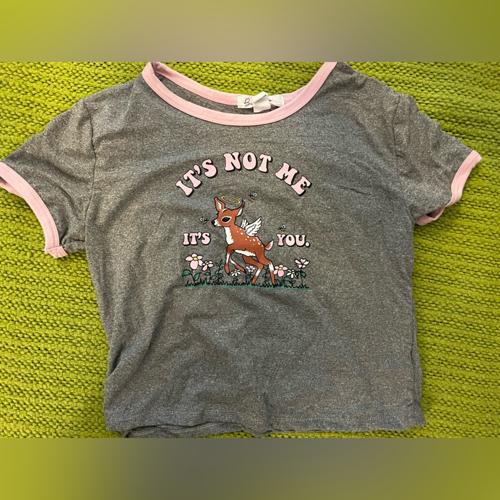 Cute Slogan Crop Top